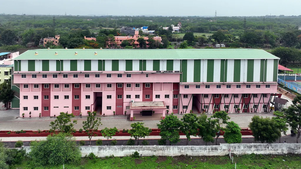 Aerial view of the campus