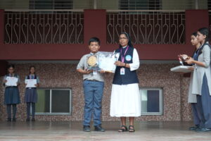 Sahodaya Inter-School Yoga Competition 2026 (Secured First Position and honoured with a Trophy and Certifiacate)